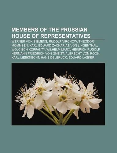 Members of the Prussian House of Representatives