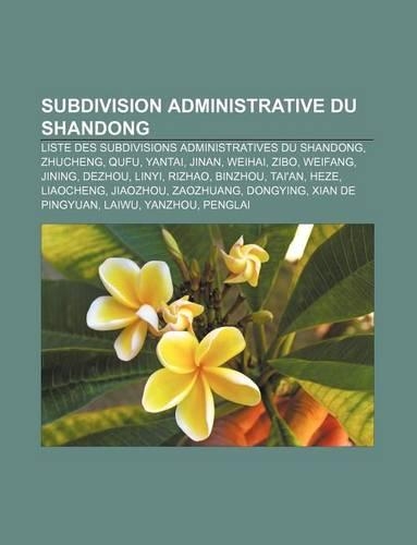 Subdivision Administrative Du Shandong