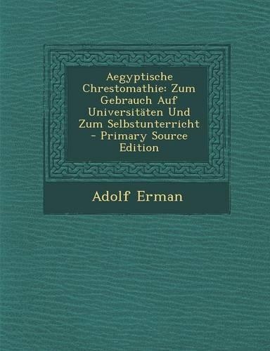 Aegyptische Chrestomathie