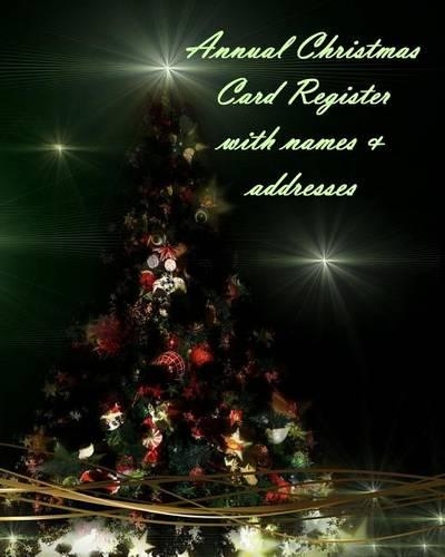 Annual Christmas Card Register with names & addresses