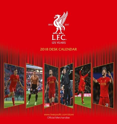 Liverpool F.C. Official Desk Easel 2018 Calendar - Month To View Desk Format