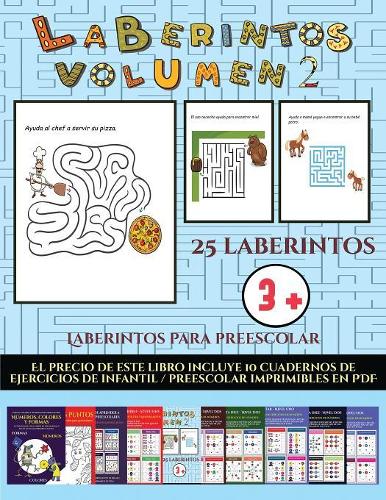 Laberintos para preescolar (Laberintos - Volumen 2)