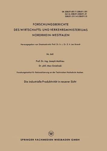 Die industrielle Produktivität in neuerer Sicht