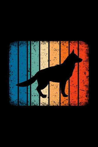 German Shepherd Dot Grid Notebook: Versatile Blank Dotted Grid Gsd Dog Journal: Vintage Retro Design