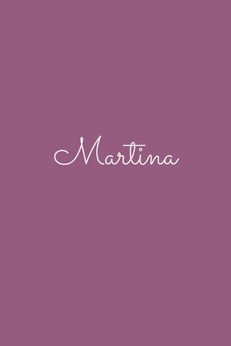 Martina: notebook with the name on the cover, elegant, discreet, official notebook for notes, dot grid notebook,