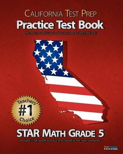 California Test Prep Practice Test Book Star Math Grade 5