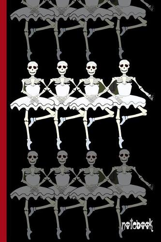 Four Dancing Ballerina Skeletons in Ballet Tutus