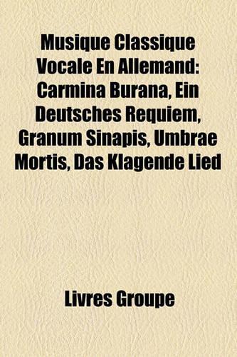 Musique Classique Vocale En Allemand