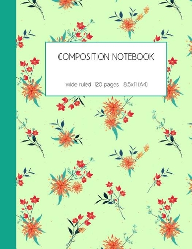 Composition notebook wide ruled 120 pages 8.5x11 (A4)