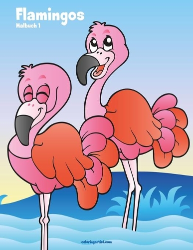 Flamingos-Malbuch 1: (1 Flamingos)