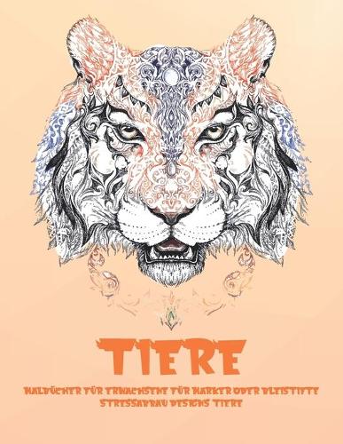 Malbücher für Erwachsene für Marker oder Bleistifte - Stressabbau Designs Tiere - Tiere