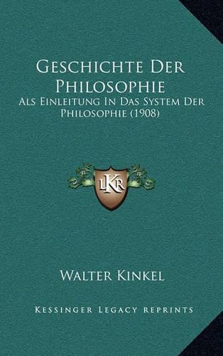 Geschichte Der Philosophie