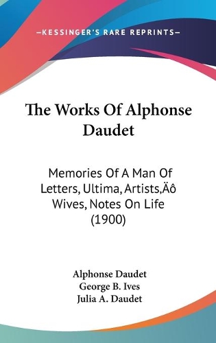 The Works Of Alphonse Daudet