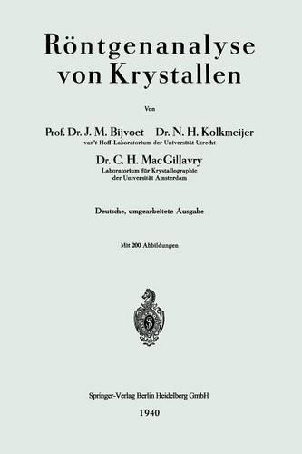 Röntgenanalyse von Krystallen