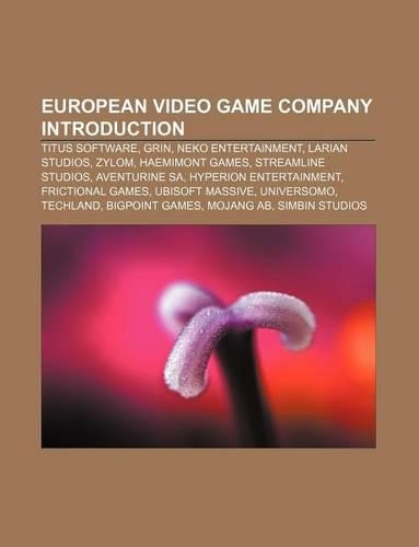 European Video Game Company Introduction