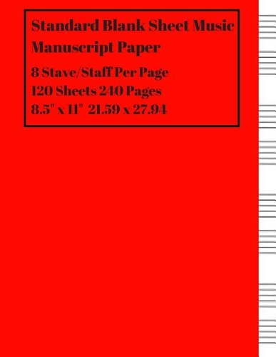 Standard Blank Sheet Music Manuscript Paper
