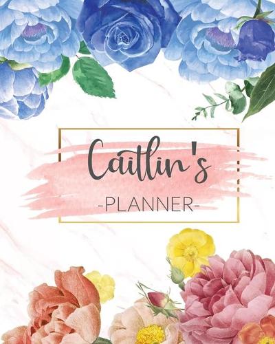 Caitlin's Planner: Monthly Planner 3 Years January - December 2020-2022 - Monthly View - Calendar Views Floral Cover - Sunday start