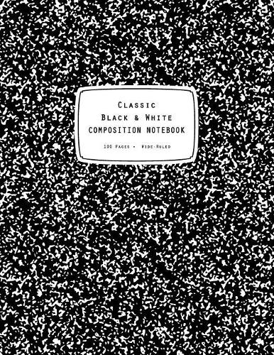 Classic Black & White Composition Notebook