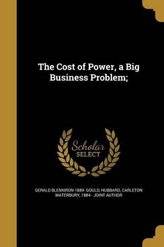 The Cost of Power, a Big Business Problem;