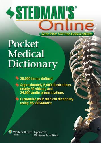 Stedman's Pocket Dictionary Online: (English)