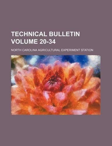 Technical Bulletin Volume 20-34: (English)