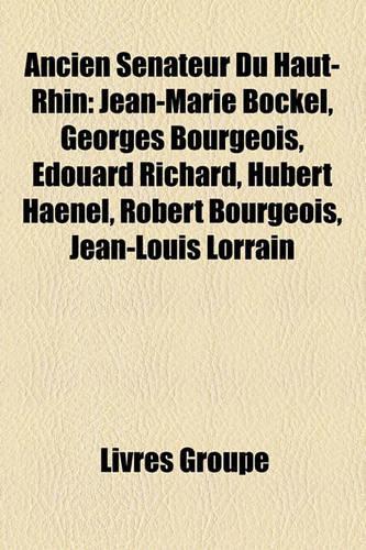 Ancien Snateur Du Haut-Rhin