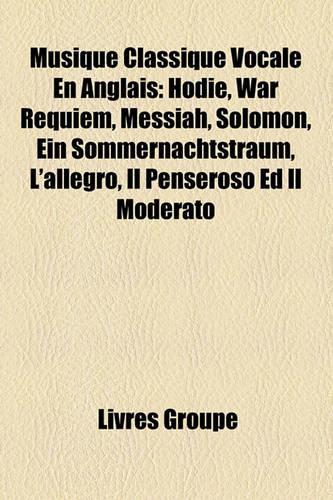 Musique Classique Vocale En Anglais