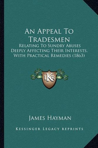 An Appeal To Tradesmen