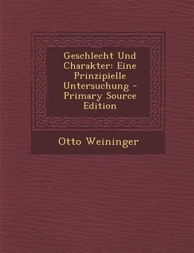 Geschlecht Und Charakter