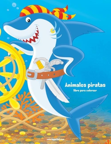 Animales piratas libro para colorear 1