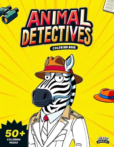 Safari Animal Detectives Coloring Book For Kids