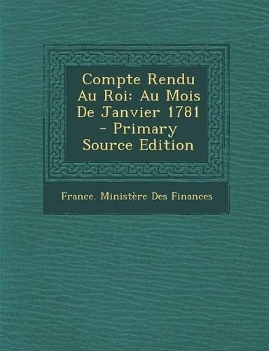 Compte Rendu Au Roi