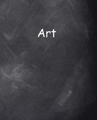 School Composition Book Art Chalkboard Style 200 Pages