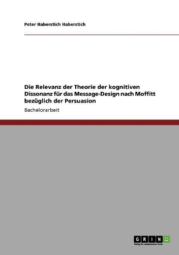 Die Relevanz der Theorie der kognitiven Dissonanz für das Message-Design nach Moffitt bezüglich der Persuasion