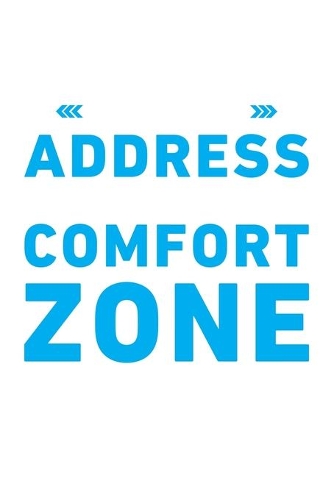 I have a new Adress I'm living outside the comfort zone Schreibfehler: 6x9 120 pages quad ruled - Your personal Diary