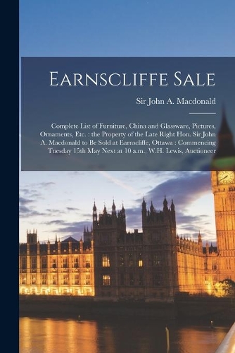 Earnscliffe Sale [microform]