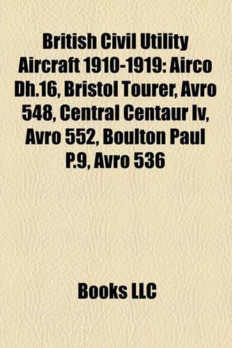 British Civil Utility Aircraft 1910-1919