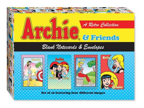 Archie & Friends Blank Notecards & Envelopes: Set of 16 featuring four different images