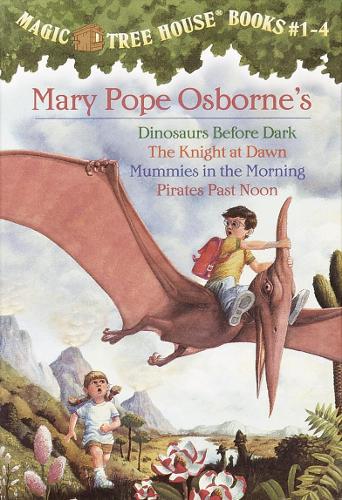Magic Tree House Books 1-4 Boxed Set: Dinosaurs Before Dark/The Knight at Dawn/Mummies in the Morning/Pirates Past Noon(Magic Tree House)