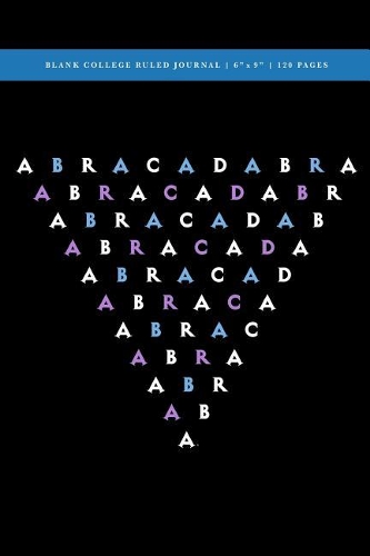 Abracadabra Blank College Ruled Journal 6x9