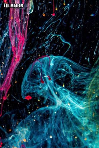 Blanks Blank Notebooks: Unruled Journal Blank Writing Journals 125 Pages 6"x9" Matte Cover Book Pink And Blue Liquid