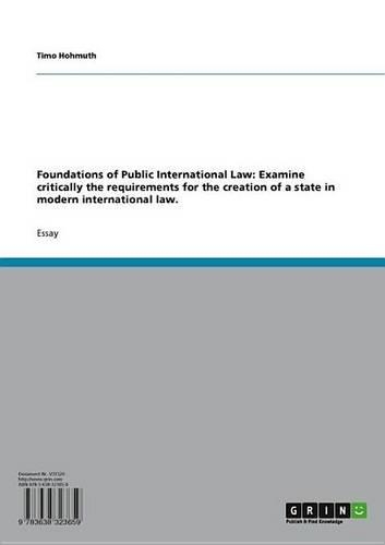 Foundations of Public International Law