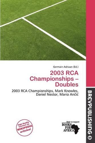 2003 RCA Championships - Doubles