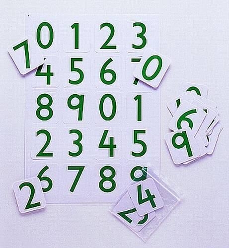 0 to 9 Number Cards Ten Sets Flash Cards