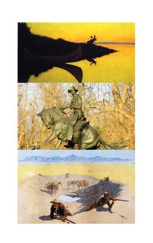 Hardcover Journal Collage Fredric Remington Cowboys and Indians Art 4