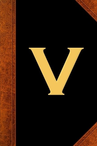 2020 Weekly Planner Monogram V Personalized Monogram V Vintage Style 134 Pages