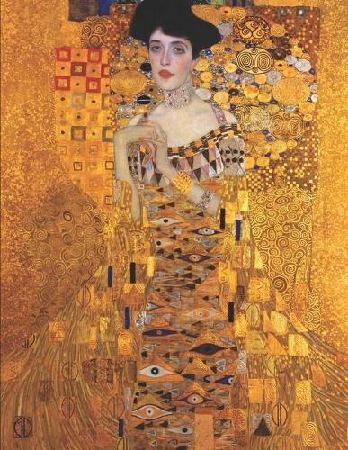Gustav Klimt Black Pages Sketchbook: Portrait of Adele Bloch-Bauer Large Black Paper Artsy Gold Notebook Jugendstil Modern Art Nouveau Use with Art Supplies Like Metallic Markers, Chalk(27 Black Art Sketchbooks)