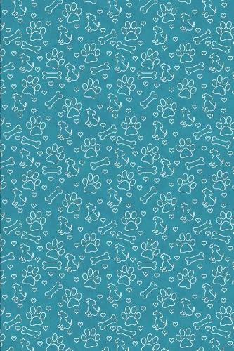 Dog Pattern - Paws Bones and Puppies: Blank Lined Notebook for Dog Lovers and Pet Owners