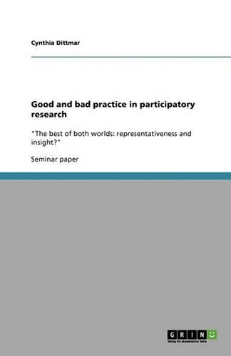 Good and bad practice in participatory research