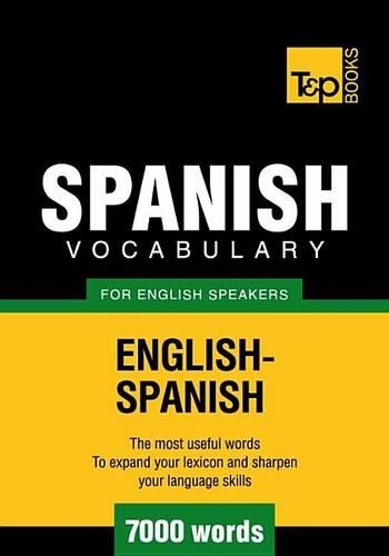 T&p English-Spanish Vocabulary 7000 Words